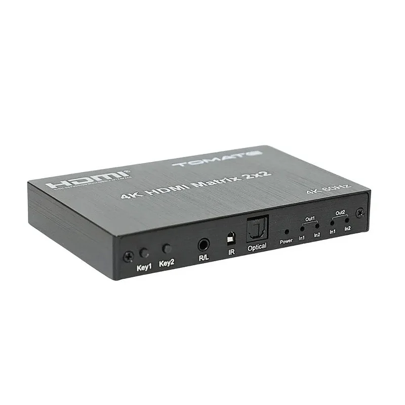 HDMI Matrix 2x2 Tomate MHD-212 - Qualidade 4K e 3D - Loja Tomate