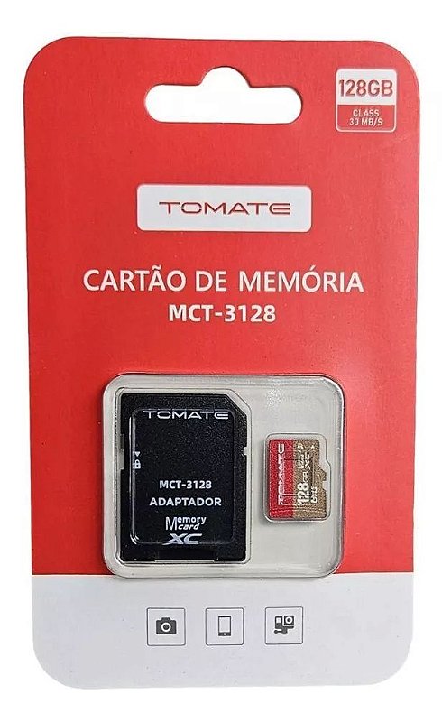 RT-173552　カード Cartão de Memória Tomate 128GB MCT-3128 - Para Drones e Consoles