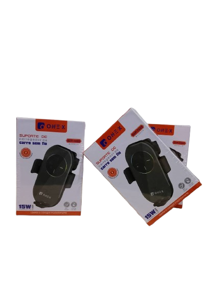 SUPORTE PARA CELULAR SAIDA DE AR 15W COM CARREGADOR SEM FIO ONEX SUP-7433