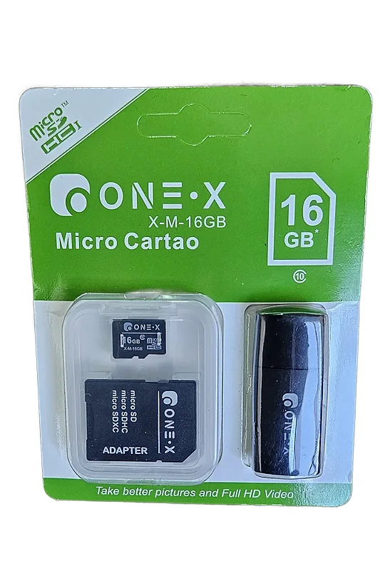 MICRO CARTAO DE MEMORIA 16GB ONEX X-M-16GB - Loja Tomate