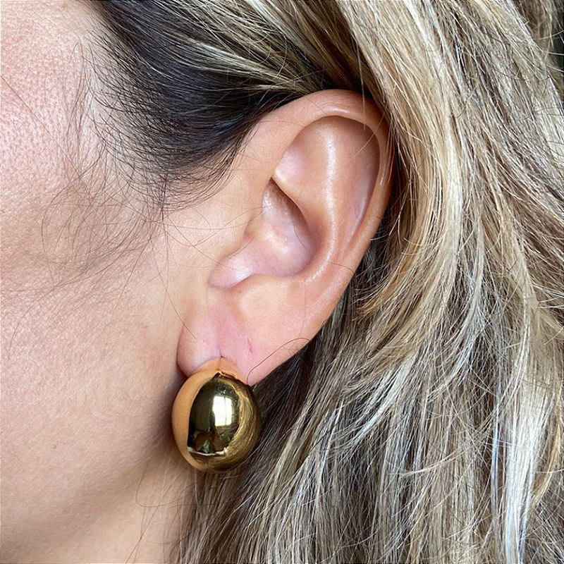 Brinco oco dourado