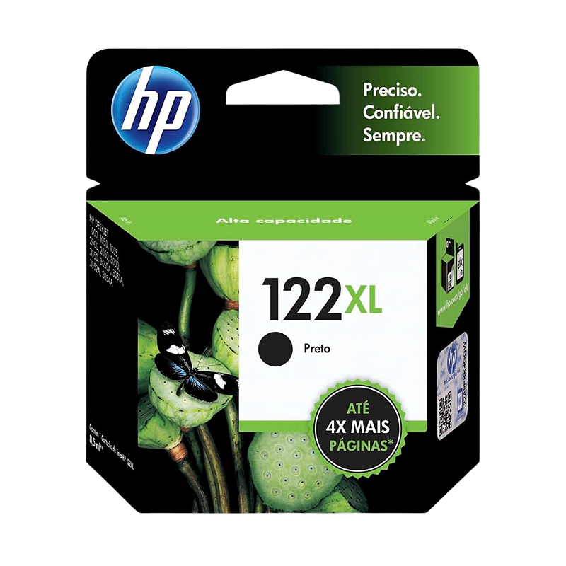 Cartucho Original HP 122XL Preto CH563HB Alto Rendimento - Cartuchos ...
