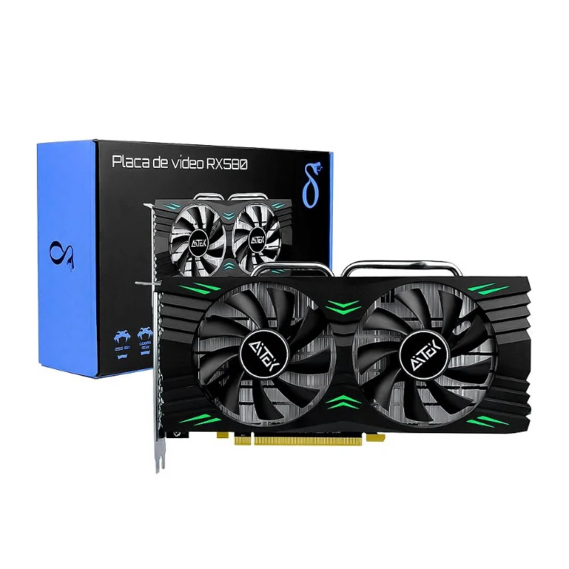 ASUS Placa de vídeo AMD Radeon RX 580 8 GB Dual-Fan OC
