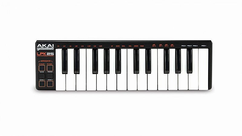 TECLADO CONTROLADOR AKI LPK25 - Amplitude Som Profissional