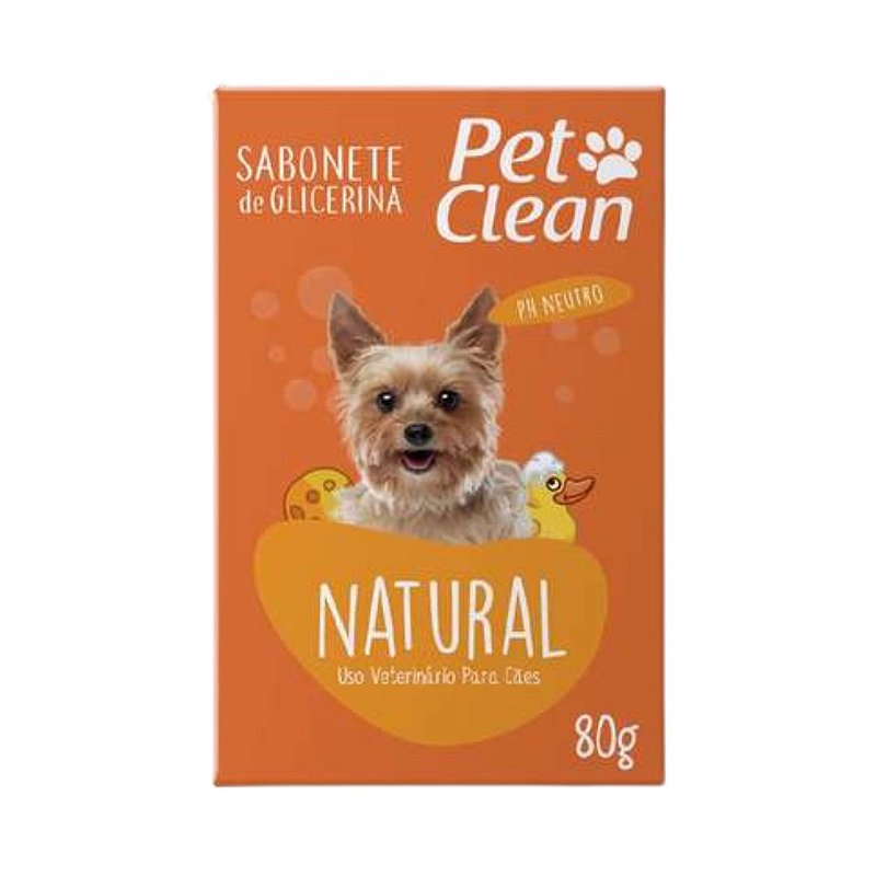 Sabonete de Glicerina Pet Clean Natural - 80 g