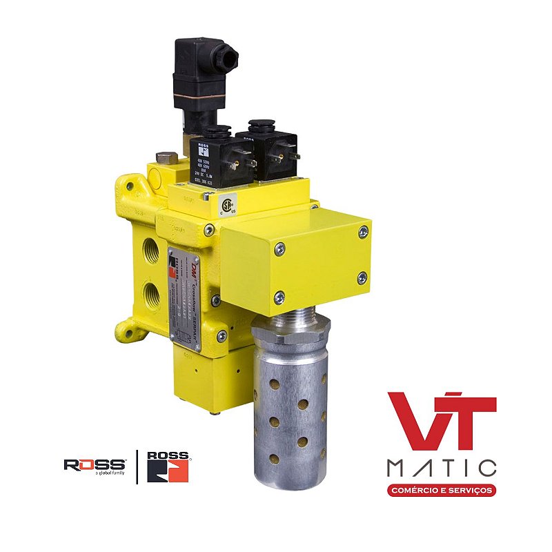 コミ　VALANROSS Válvula de Segurança Pneumática Ross Controls TN30 24 VCC