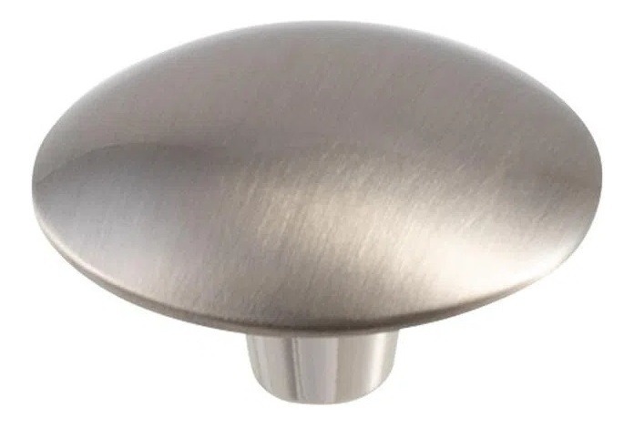 Puxador Orion Zen 33x20mm Niquel Escovado C/ Verniz Pequeno