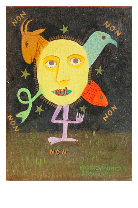 CARTÃO-POSTAL OUI NON, VICTOR BRAUNER - ÉDOUARD GLISSANT - Loja Tomie