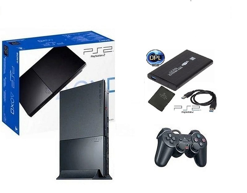 PS2 Playstation 2 OPL HD 500gb repleto de jogos - ALB GAMES