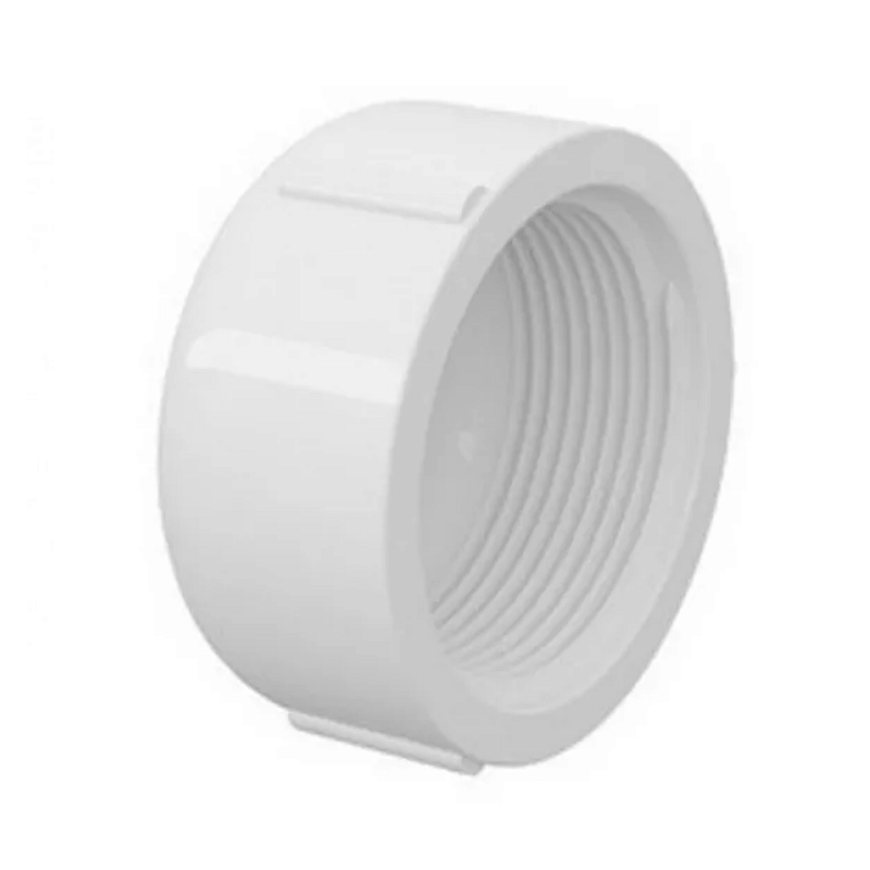 Cap PVC Branco Roscável 1” Branco Plastilit - Mastersol Aquecedores