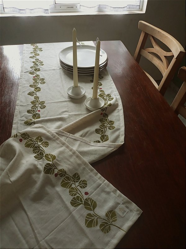 Caminho de mesa natalino 2m