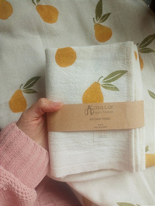 Pano de Prato 45x70 pera