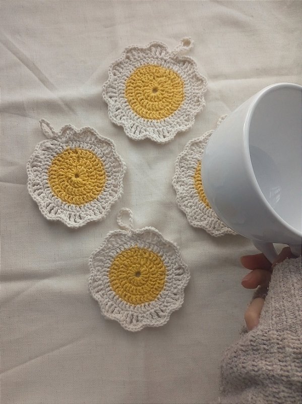 Dupla de Porta copos flor