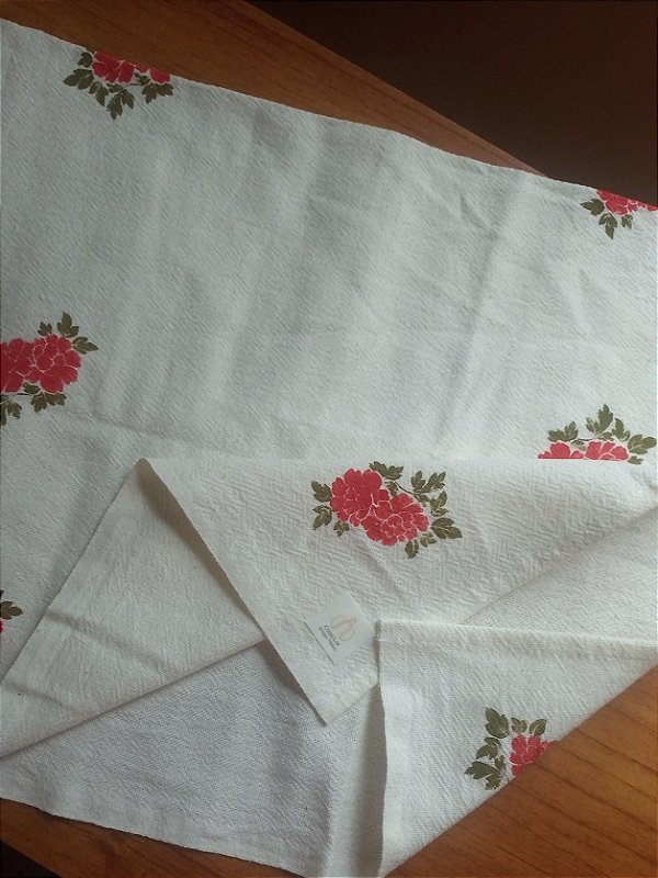 Pano de Prato 45x70 peônias