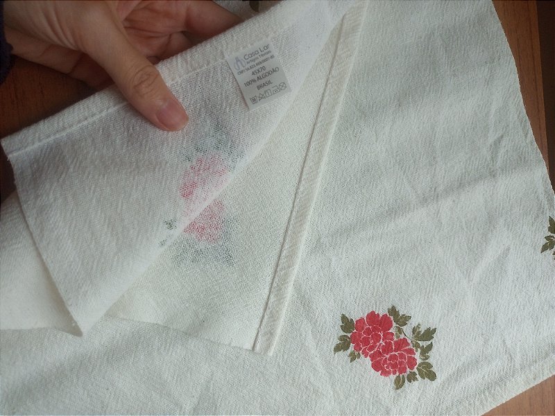 Pano de Prato 45x70 peônias