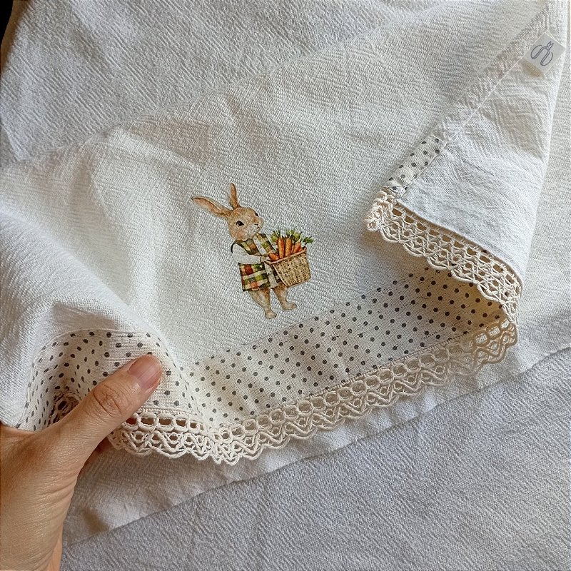 Pano de Prato coelho Poá