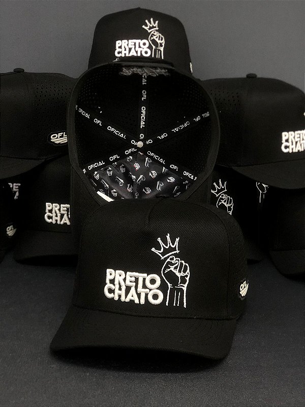 Boné Preto Chato Preto