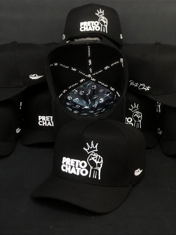 Boné Preto Chato Infantil