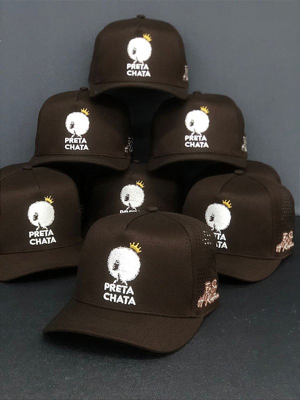 Boné Preta Chata p/ cabelo Afro