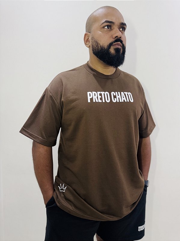 Camiseta Oversized Preto Chato