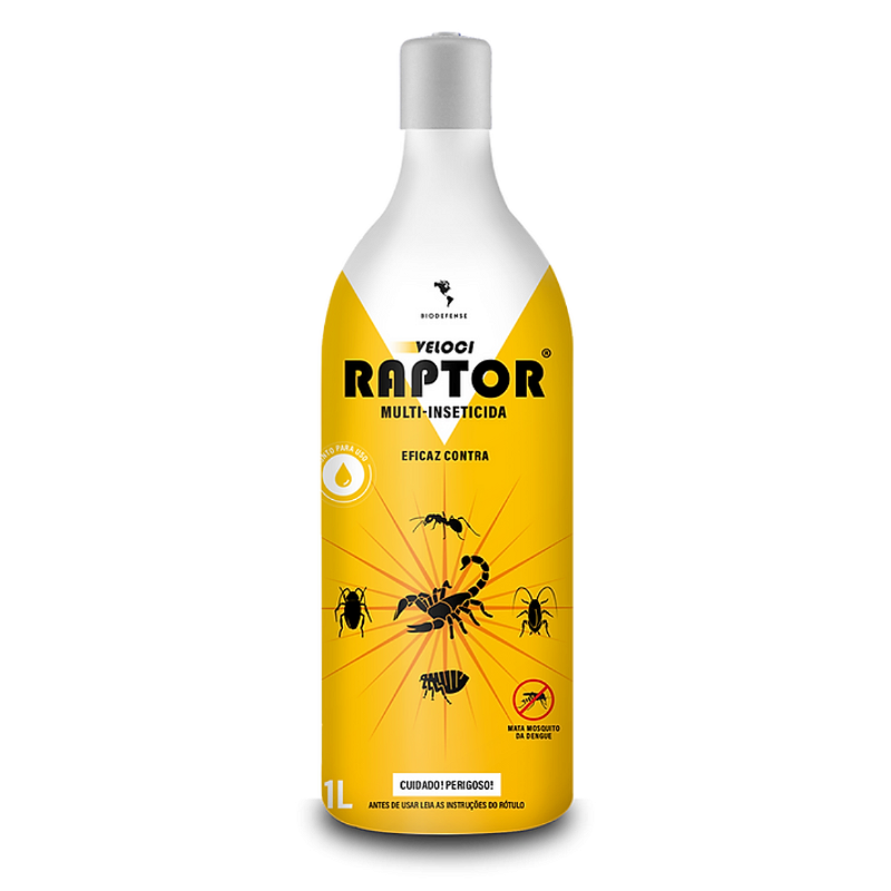 Raptor Insecticide Raptor Multi-Inseticida | Mata Escorpiões, Baratas, Pulgas e Mosquitos ...