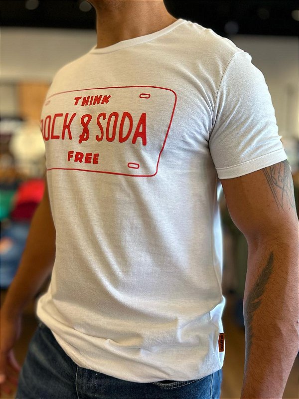 Camiseta Masculina Rock Soda Branca