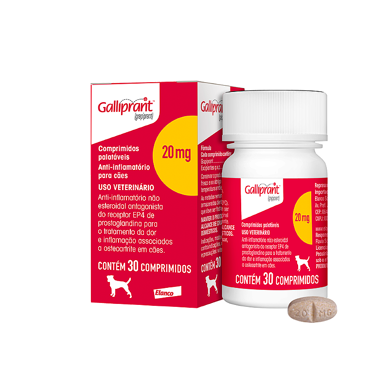 Galliprant Anti-inflamatório Não Esteroidal e Analgésico c/ 7 ...