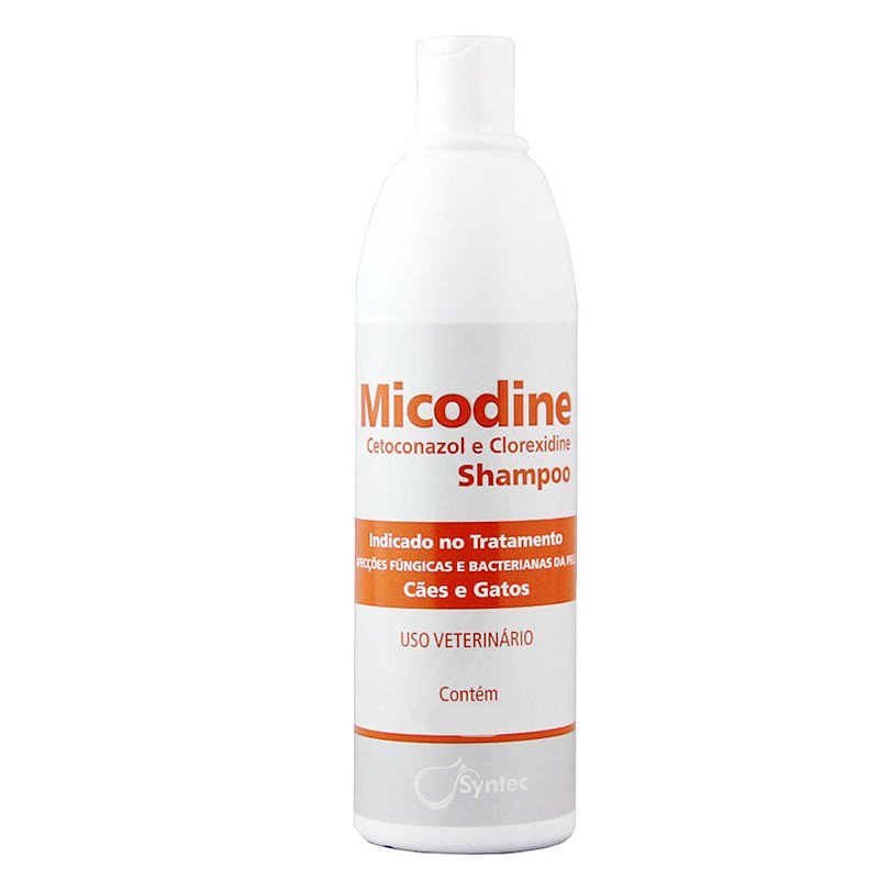 Shampoo Antisséptico e Antifúngico Micodine P/ Cães e Gatos - 500 mL ...