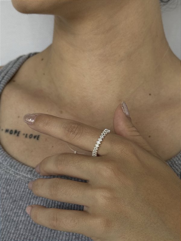 Anel Balão Cravejado