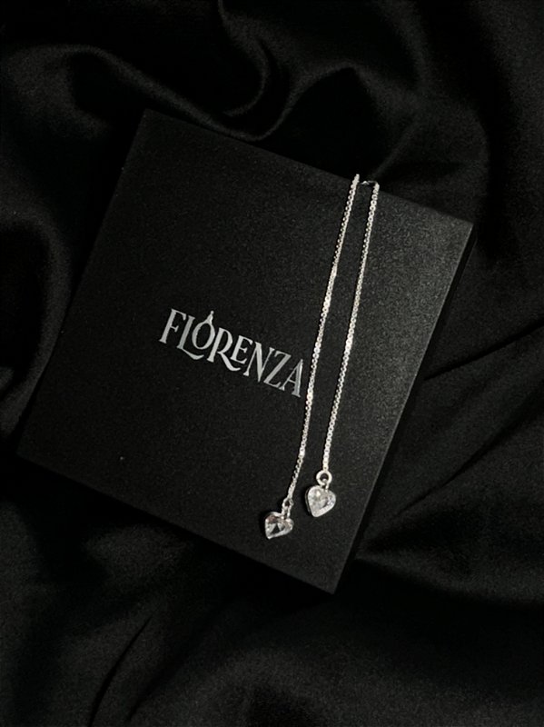 Gravatinha Coração Cristal