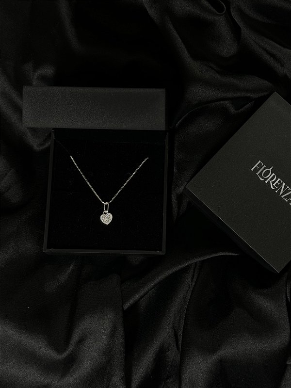 Colar Coração Cristal