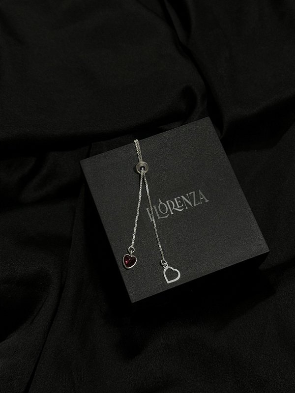 Gravatinha Coração Vermelho Regulável