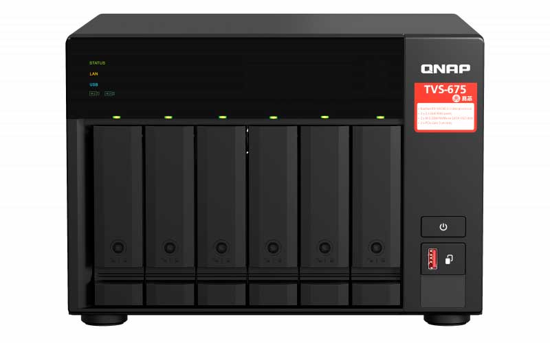 TVS-675 Qnap - Storage NAS 6 Baias p/ HDD SATA Hot Swappable