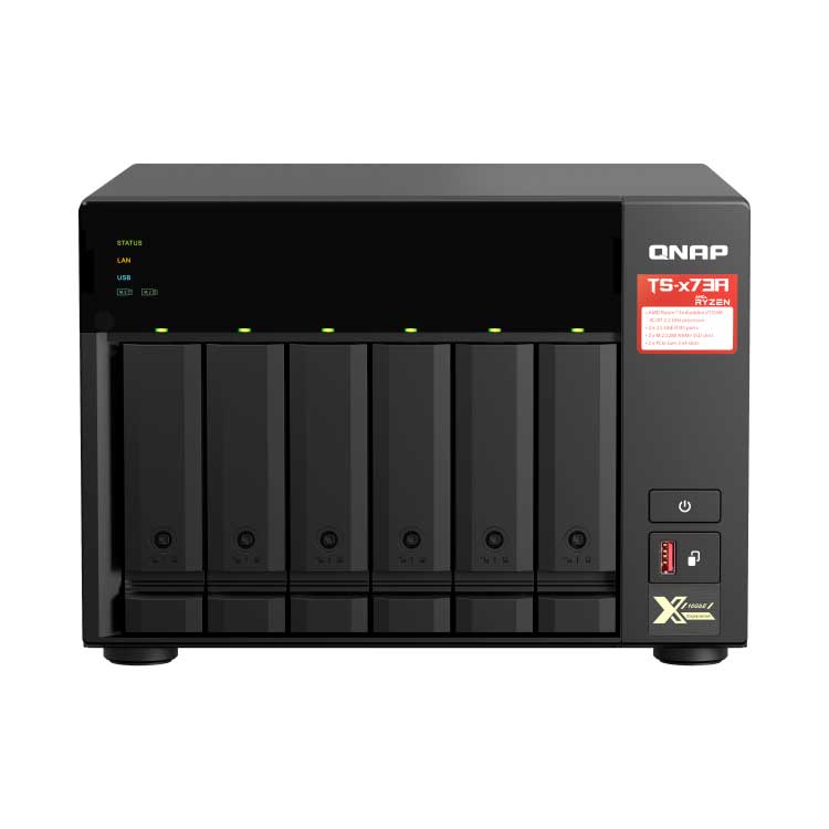 TS-673A Qnap - Storage NAS 6 Baias p/ HDD SATA - QNAP Brasil Loja