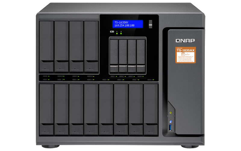 外付けハードディスク・ドライブ QNAP TS-1635AX 16-bay NAS TS-1635AX Qnap - Storage NAS 16 Baias p/ HDD SATA/SSD - QNAP