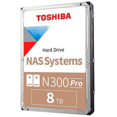 Toshiba HDWG780XZSTB 8TB - N300 Pro HD Interno NAS SATA - QNAP