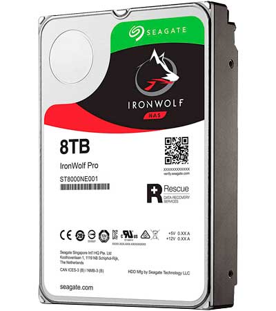 内蔵型ハードディスクドライブ Seagate IronWolf Pro 8TB ST8000NE001 ST8000NE001 Seagate - Hard Disk Interno 8TB IronWolf Pro NAS