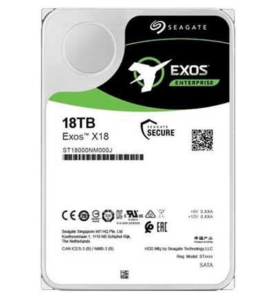 SEAGATE 18TB Exos X18 正規品　HDD SATA NAS ST18000NM000J Seagate - HD Interno 18TB SATA Exos X18 - QNAP