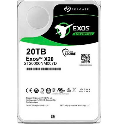 ST20000NM007D Seagate - HD Enterprise Exos X20 20TB SATA - QNAP