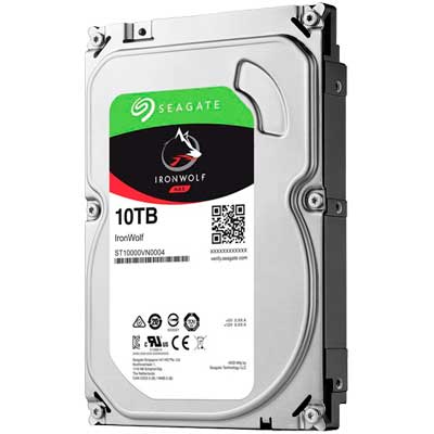 内蔵型ハードディスクドライブ Seagate IronWolf 10TB HDD ST10000VN0008 Seagate - HD 10TB IronWolf NAS 7.200rpm SATA - QNAP