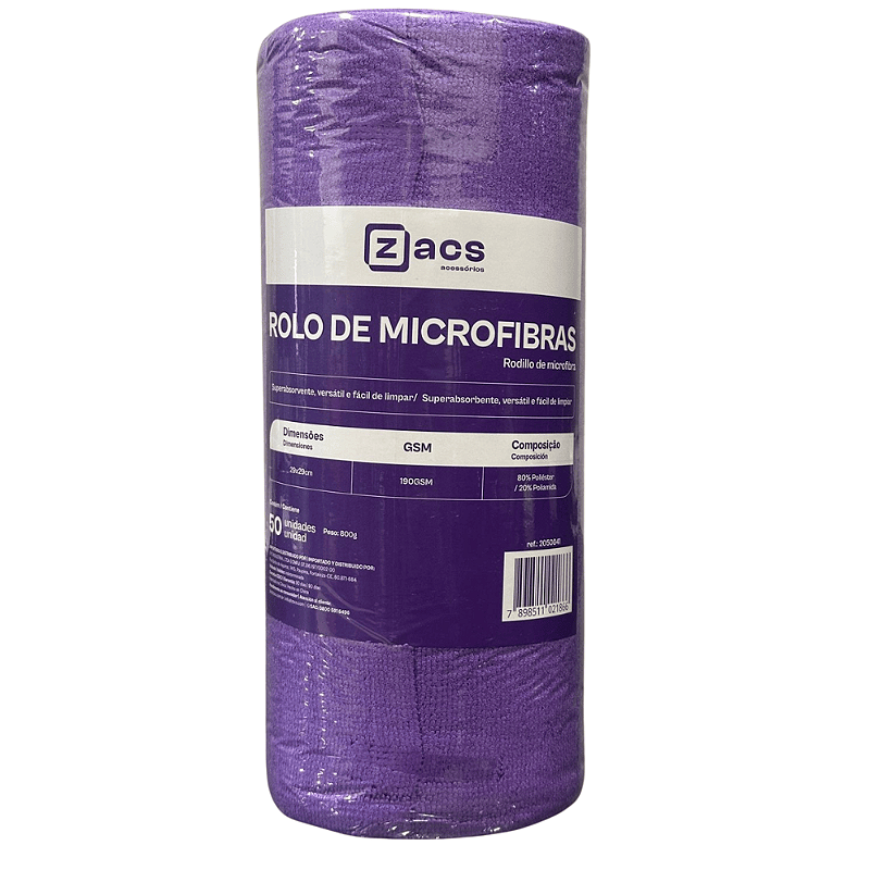 ROLO DE MIC 29X29CM 190GSM 50UND ZACS - V-One Store - Protection&Care