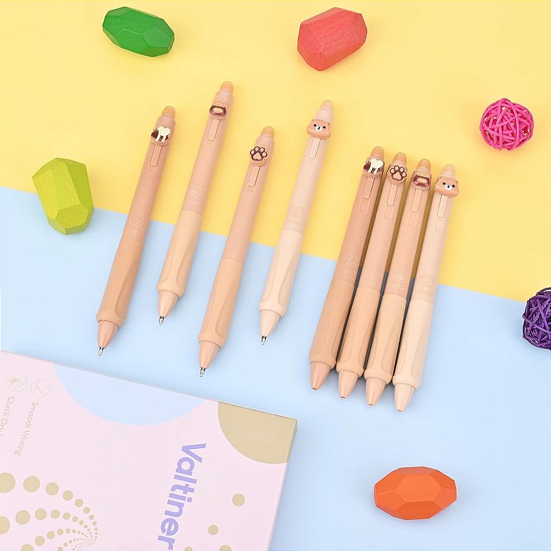 Caneta Clic Gel Apagável Urso Capuccino 0.5mm