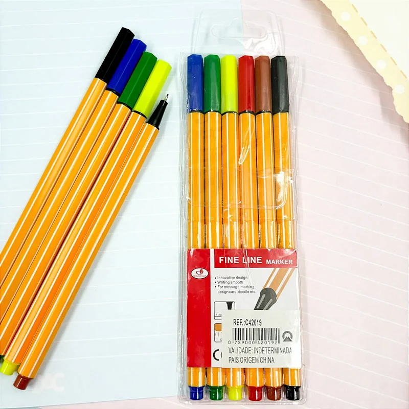 Fineline Marker 0.4mm • Estojo com 6 Cores