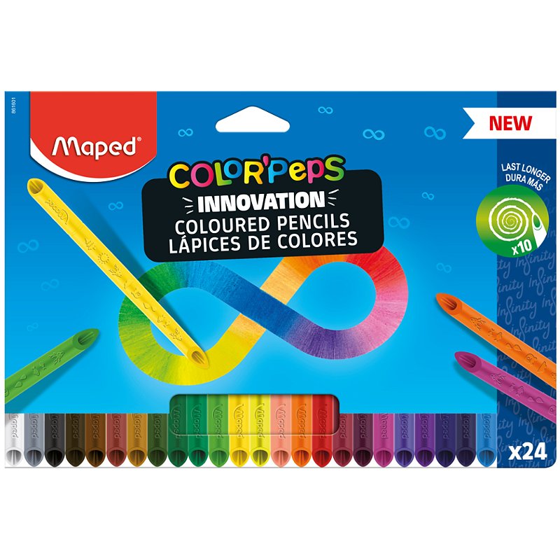 Lápis de Cor Infinito - Color'Peps Infinity • 24 Cores