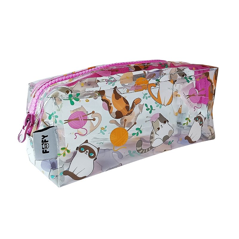 Estojo Transparente Gatinhos