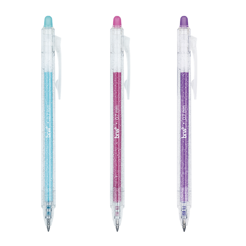 Caneta Gel Apagável com Glitter 0.7mm