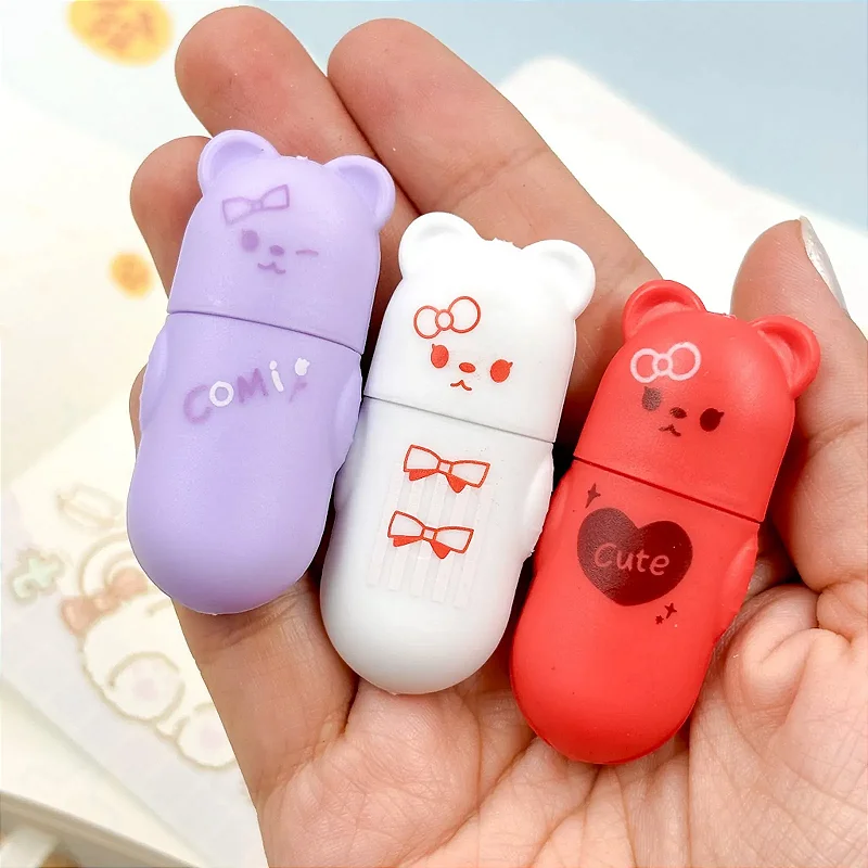 Borracha Ursinhos com Lacinho Kawaii