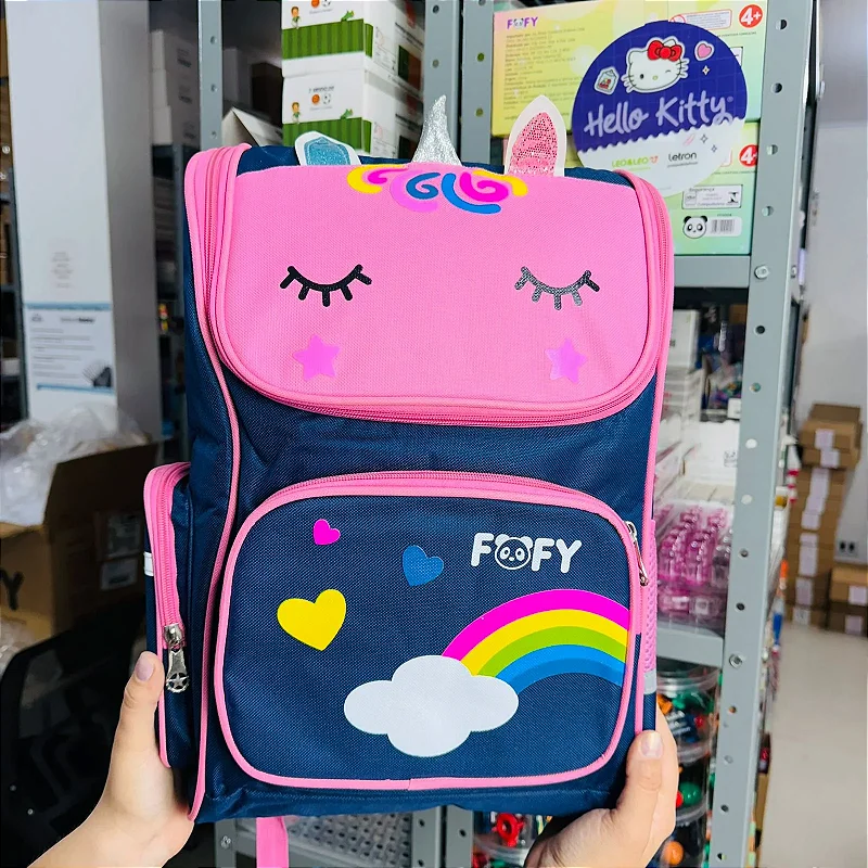 Mochila Escolar Unicórnio