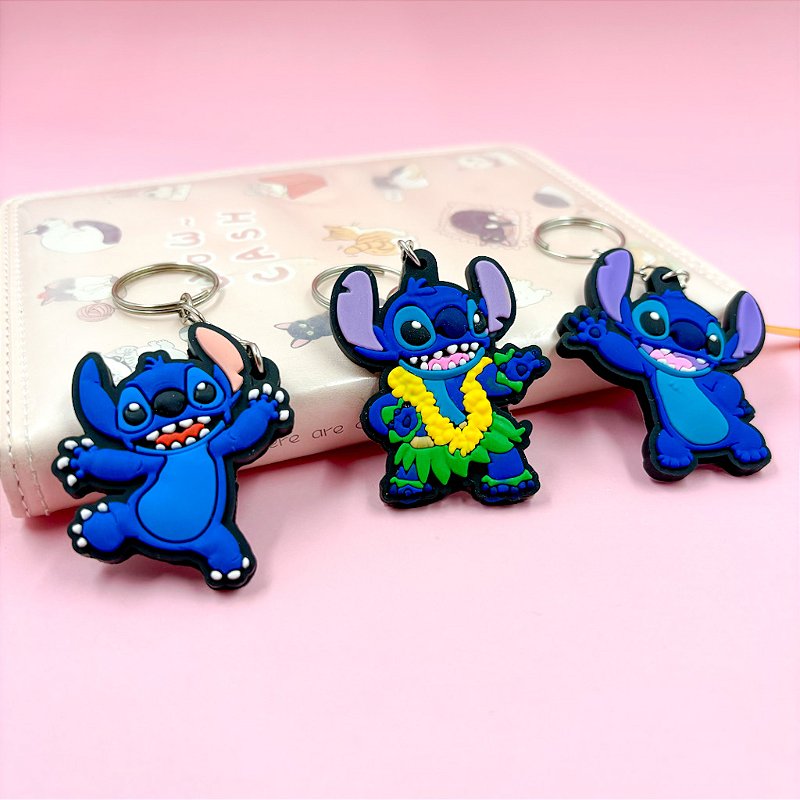 Chaveiro Emborrachado 2D Stitch