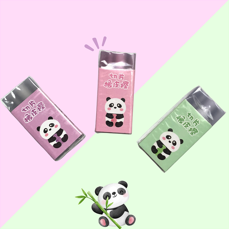 Borracha Cubo Transparente Pandinha